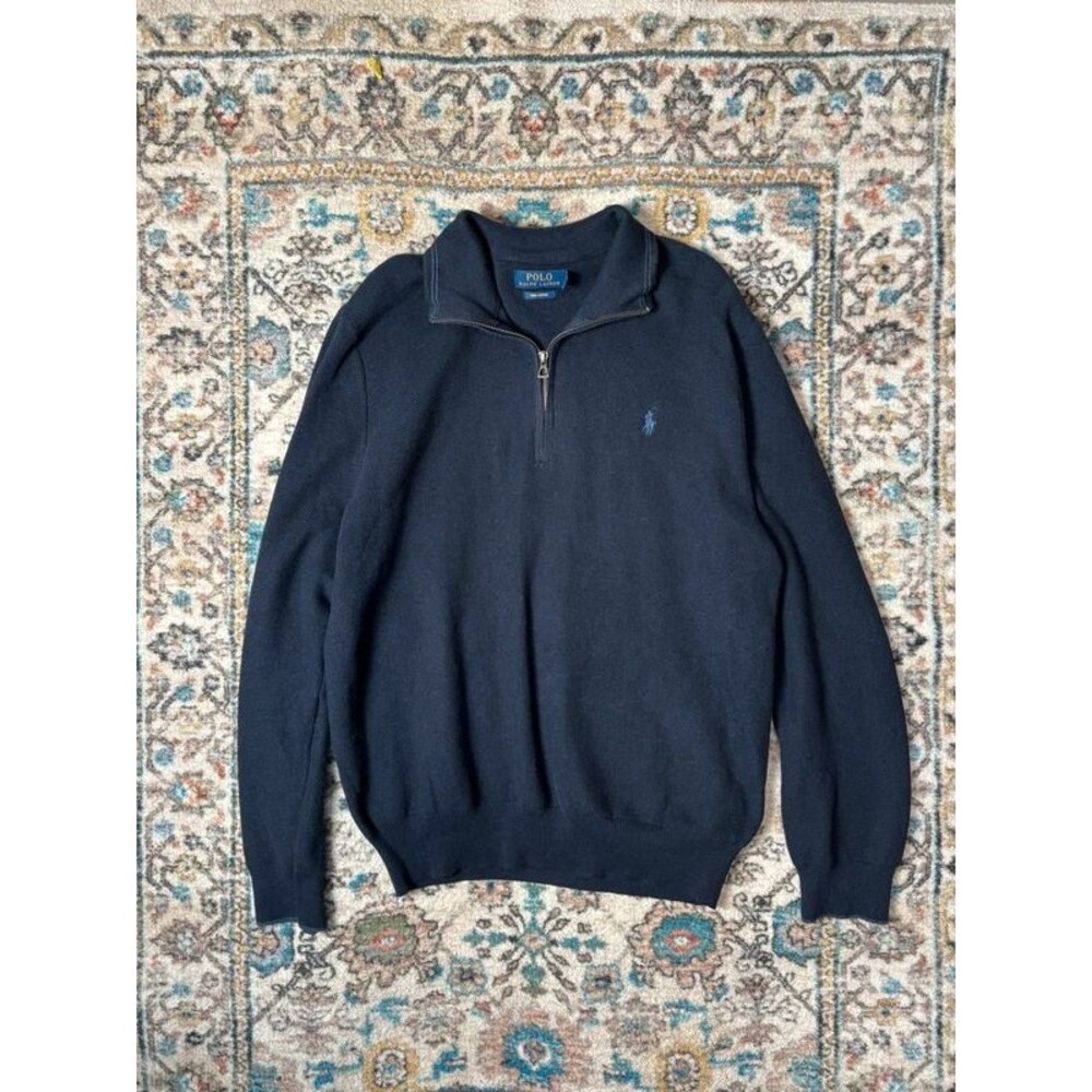 Polo Ralph Lauren Pima Cotton 1/4 Zip Sweater.